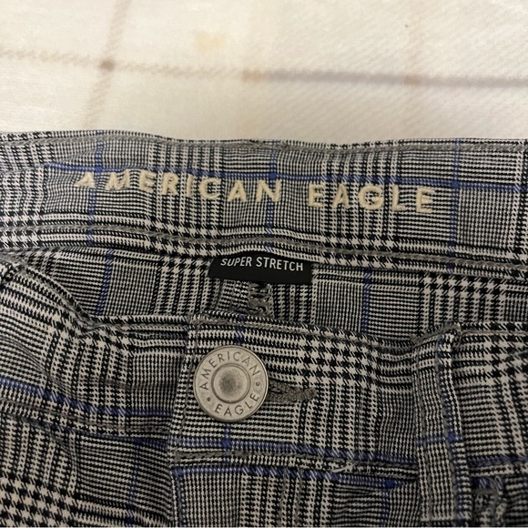 American Eagle Plaid High Rise Jeggings Size 4 Short - Picture 3 of 7